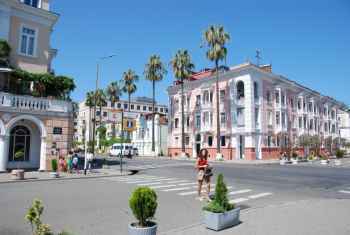 Blick in die Strassen von Batumi